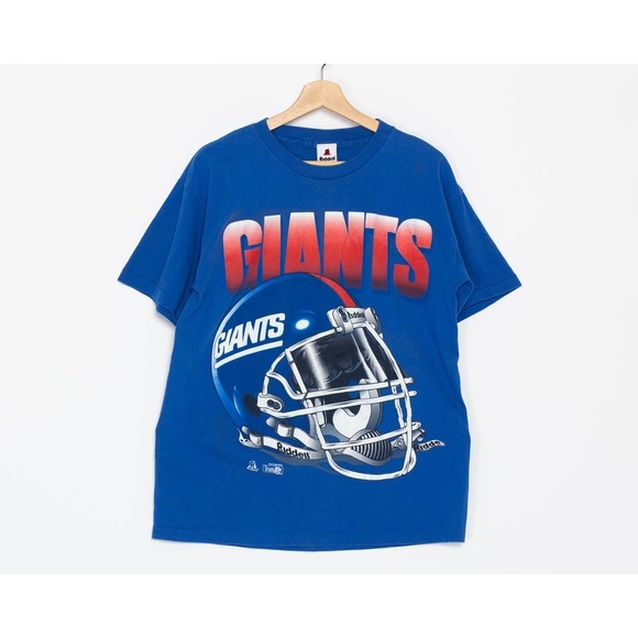 90s New York Giants Rodney‎ Young Autograph T Shirt - Men's Large | Vintage - Picture 1 of 9
